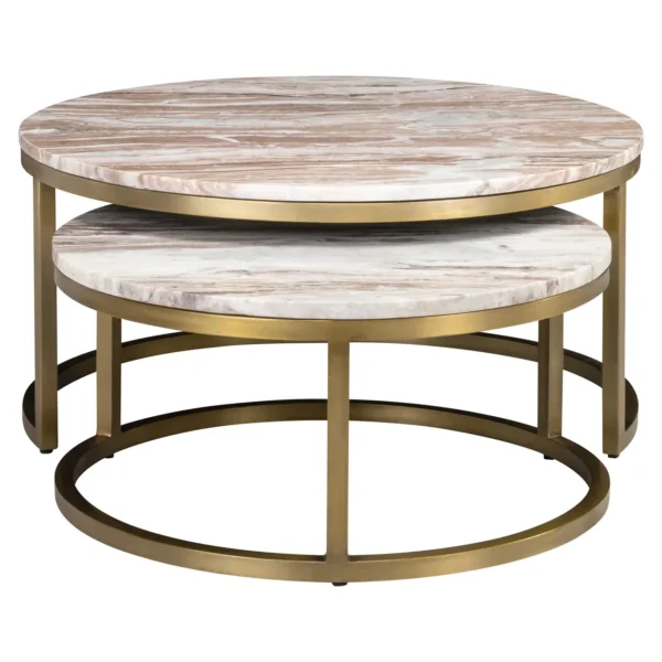 Salontafel Bottega Blush beige (Set of 2)