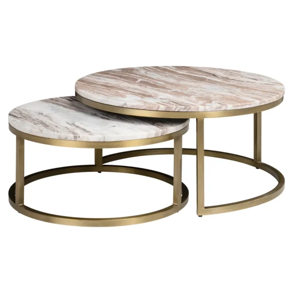 Salontafel Bottega Blush beige (Set of 2)