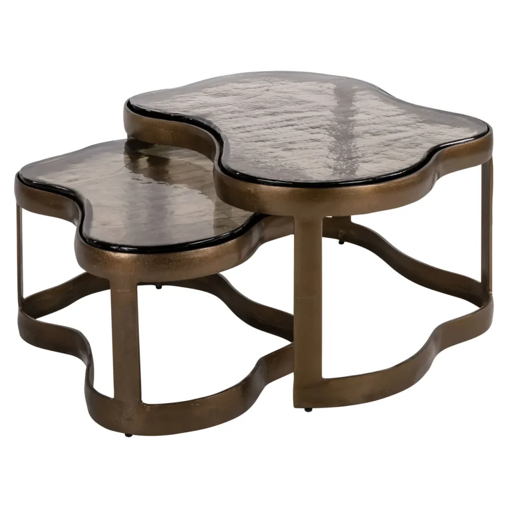 Salontafel Fairfield brass antique (Set of 2)