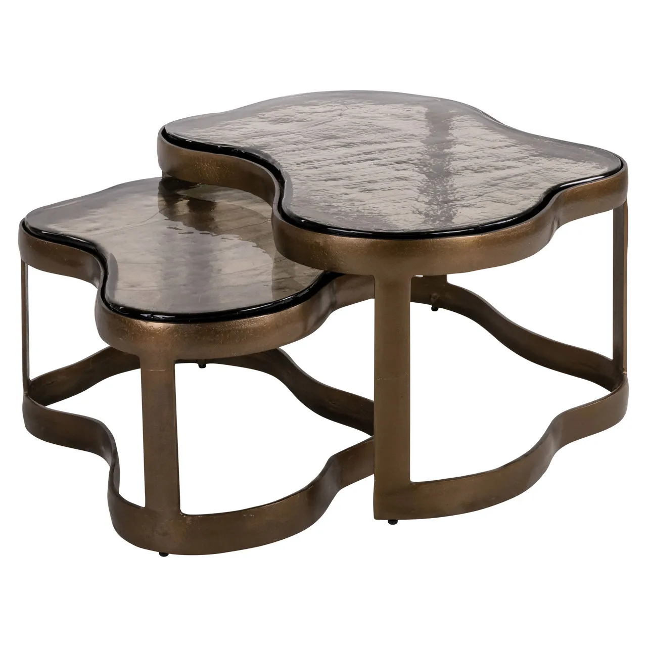 Salontafel Fairfield brass antique (Set of 2)
