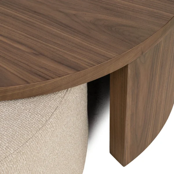 Salontafel Windsor walnut lodge desert fire retardant (Set of 2)3