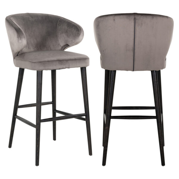 Barstoel Indigo stone velvet