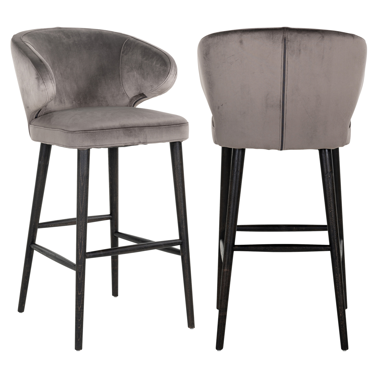 Barstoel Indigo stone velvet