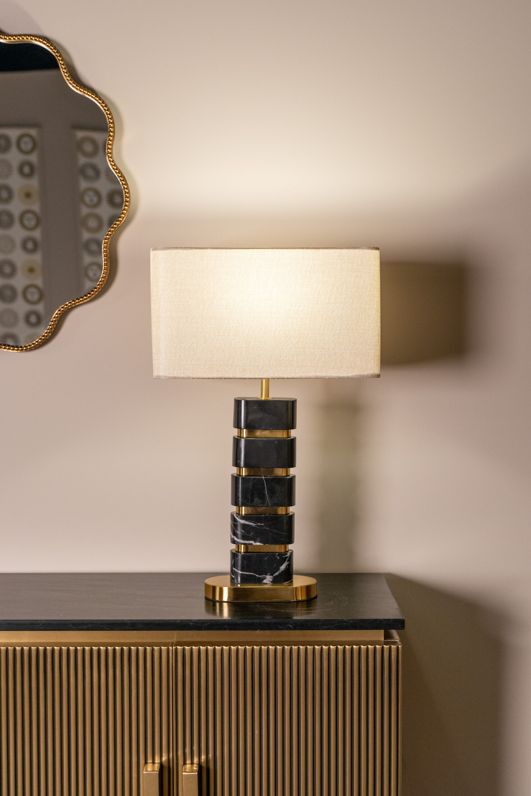 Tafellamp Levina black/gold - Afbeelding 5