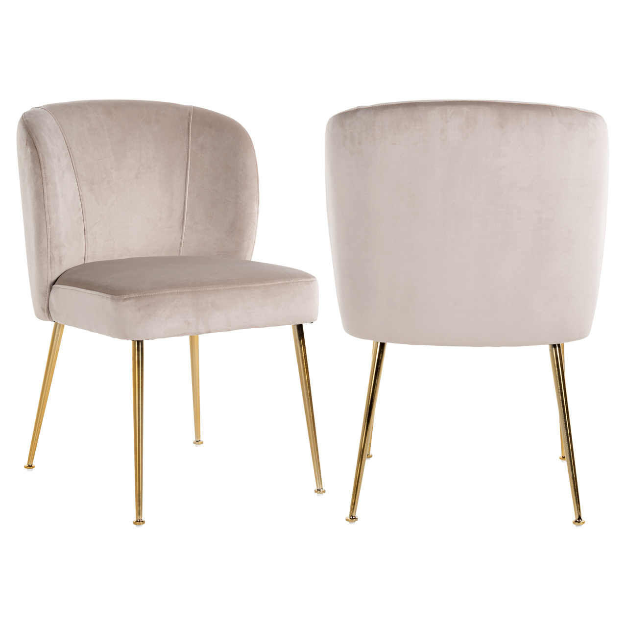 Eetkamerstoel Cannon khaki velvet