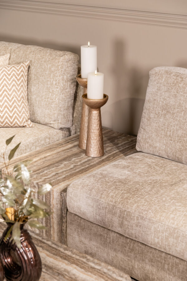 Sofa-element Dulce grey coffee table