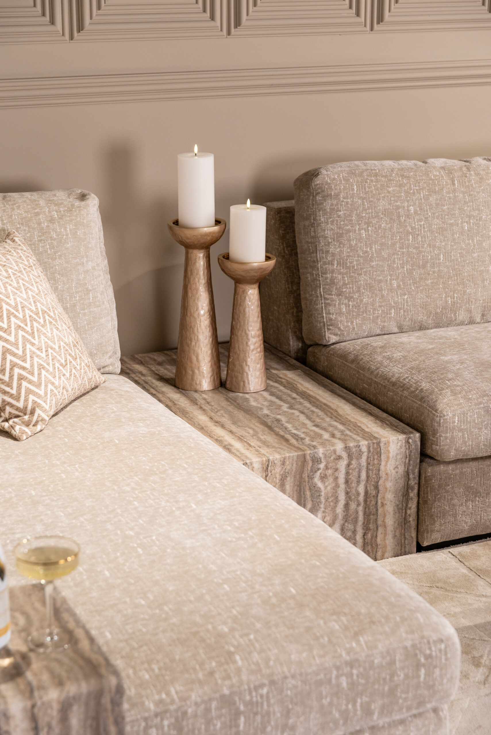 Sofa-element Dulce grey coffee table - Afbeelding 7