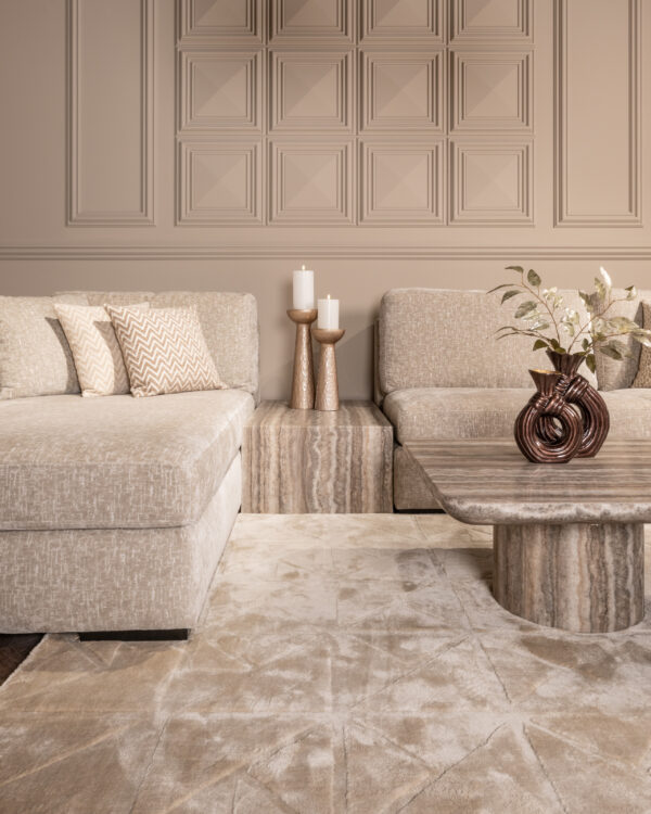 Sofa-element Dulce grey coffee table