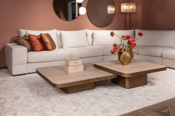 Salontafel Claridge beige 100x100 (cumulus)