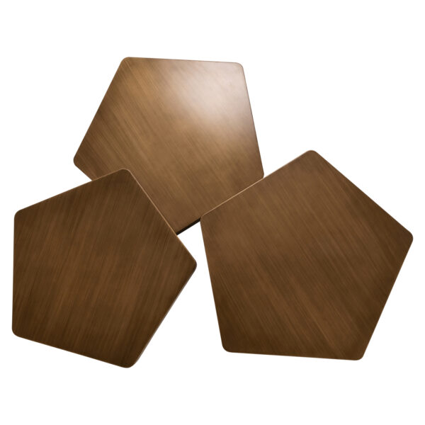 Salontafel Hexa brushed gold (Set of 3)
