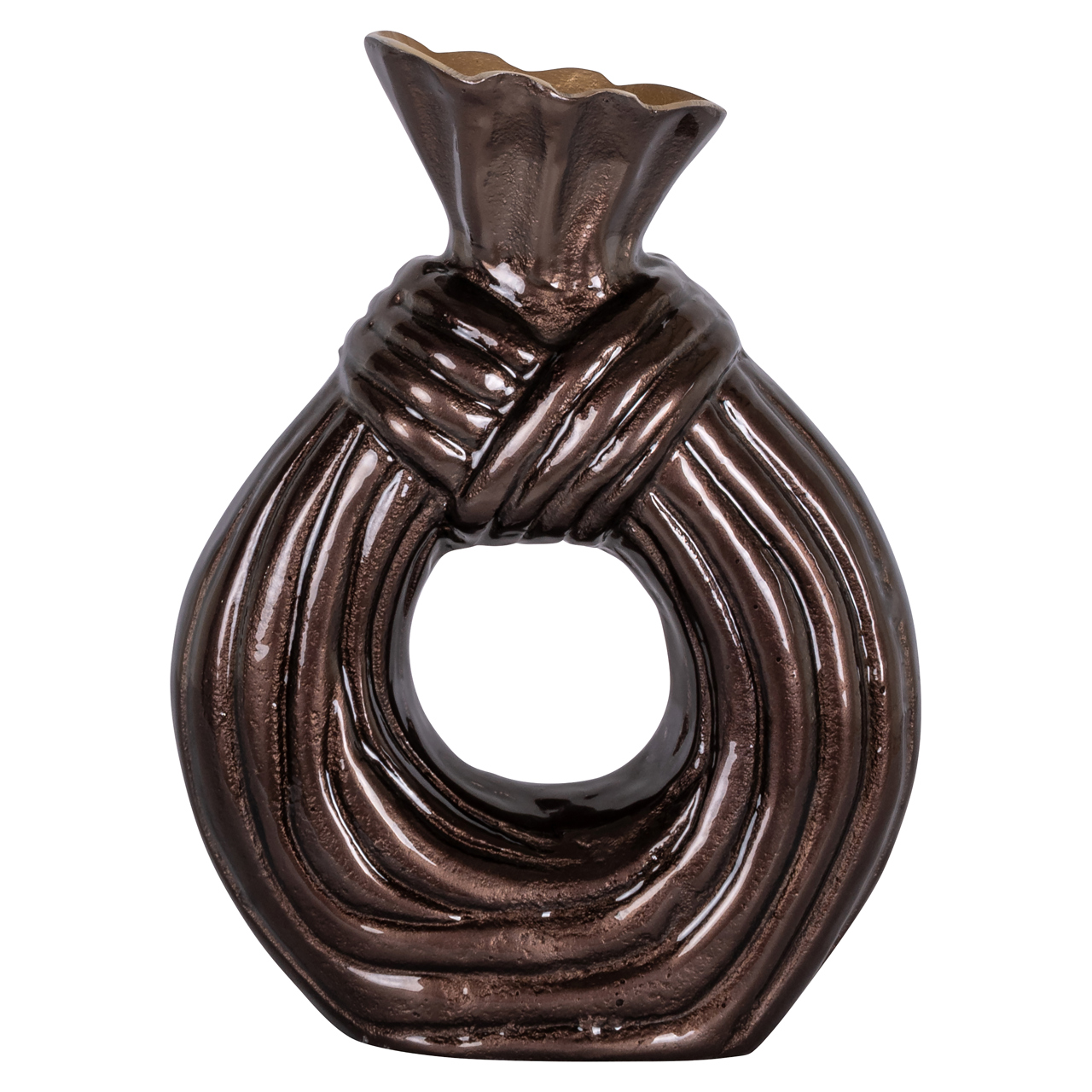 Vaas Suen dark brown large - Afbeelding 2