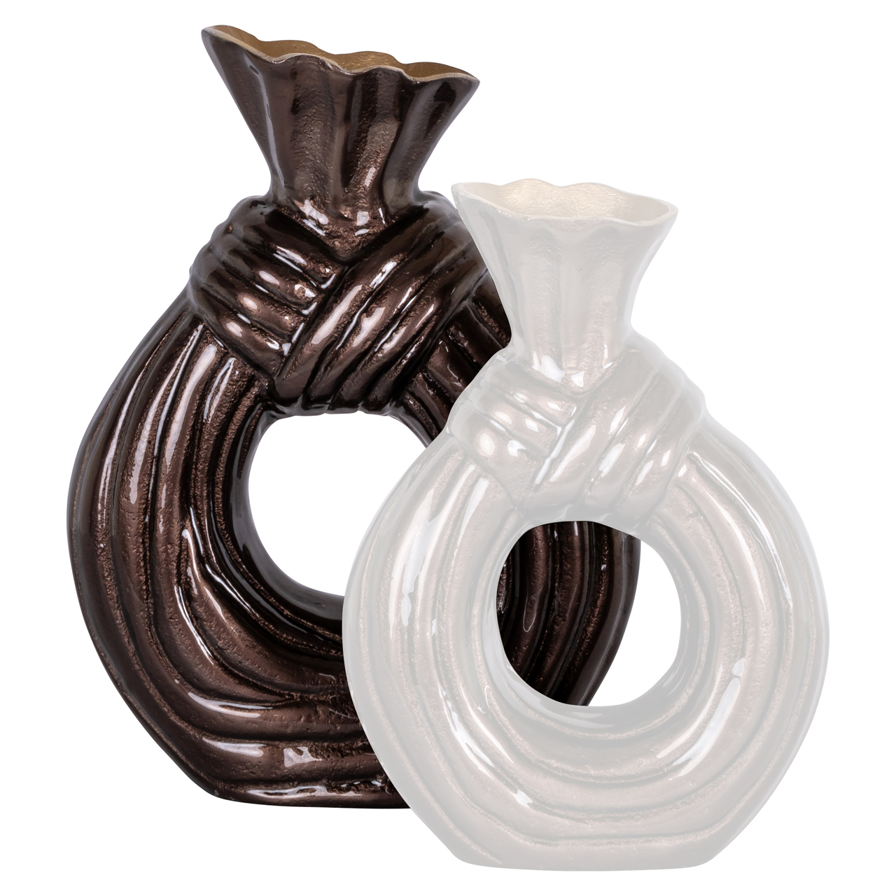 Vaas Suen dark brown large - Afbeelding 4