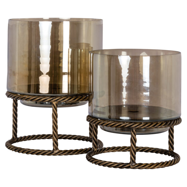 Windlicht Ropia brass antique large