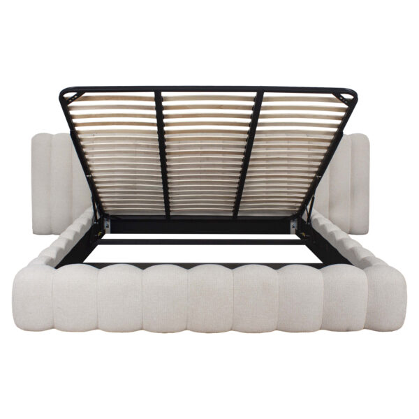 Bed Cupidon cream fancy 180x210 (mattress size (excl.)) with storage