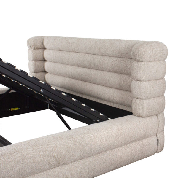 Bed Obidis natural linear 180x210 (mattress size (excl.) with storage