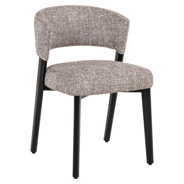 Eetkamerstoel Zeno earth tweed