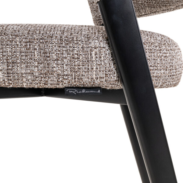 Eetkamerstoel Zeno earth tweed
