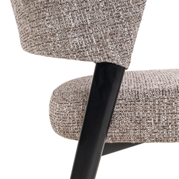 Eetkamerstoel Zeno earth tweed