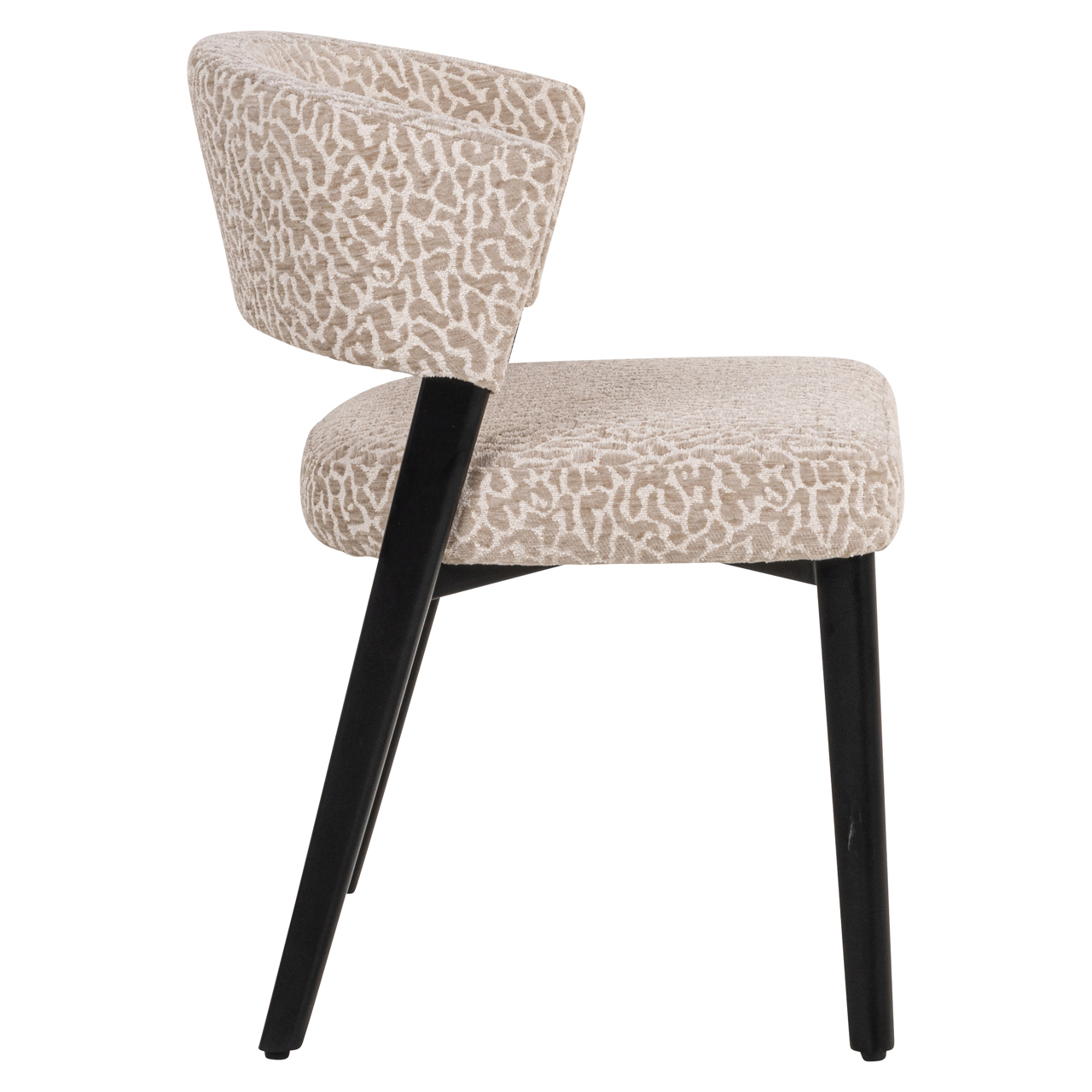 Eetkamerstoel Zeno beige leopard - Afbeelding 4