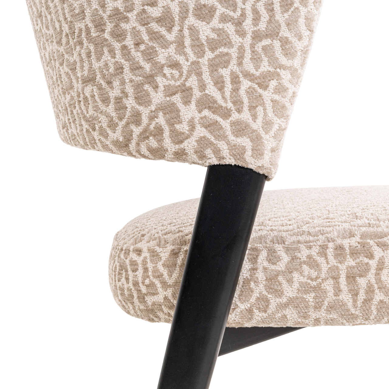 Eetkamerstoel Zeno beige leopard - Afbeelding 9