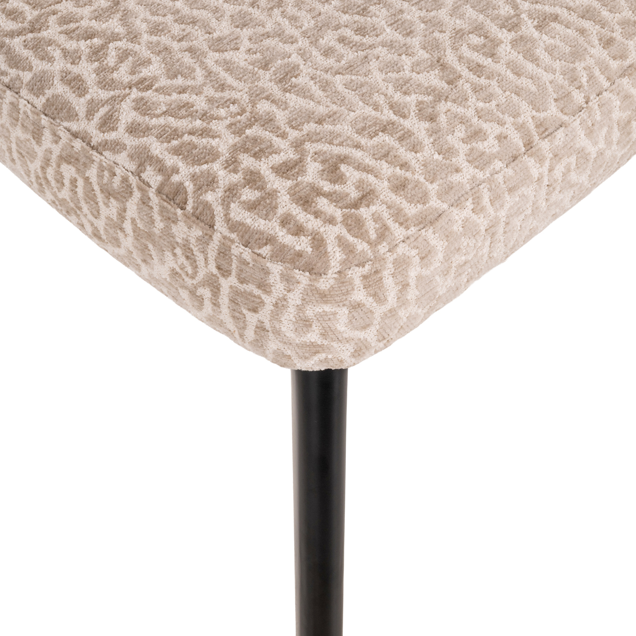 Eetkamerstoel Zeno beige leopard - Afbeelding 8
