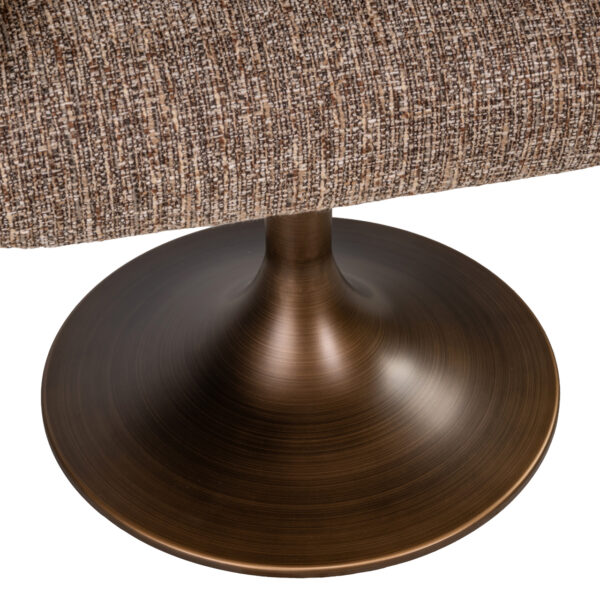 Eetkamerstoel Aldo brown tweed swivel