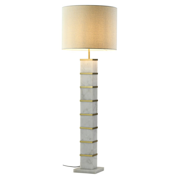 Vloerlamp Celinae white including lampshade