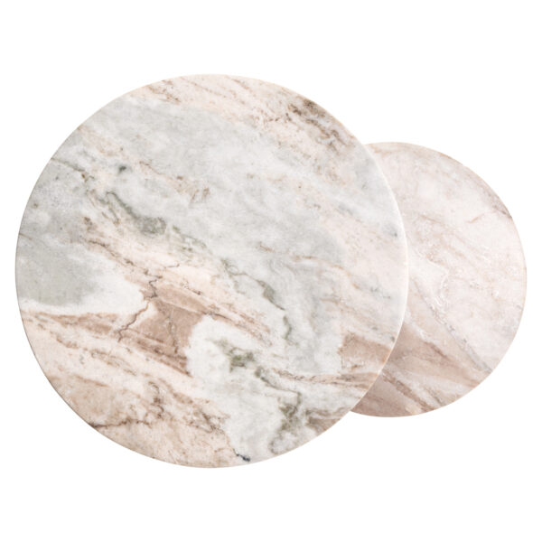 Bijzettafel Bottega Blush beige (Set of 2)
