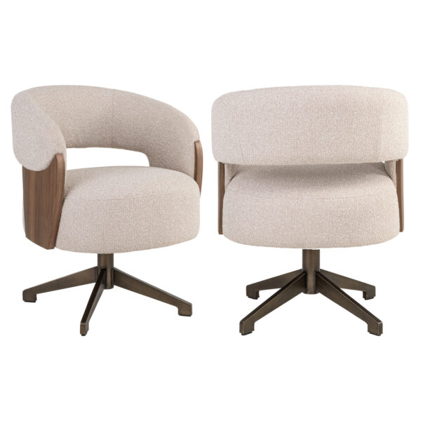 Eetkamerstoel Pollux lodge desert walnut