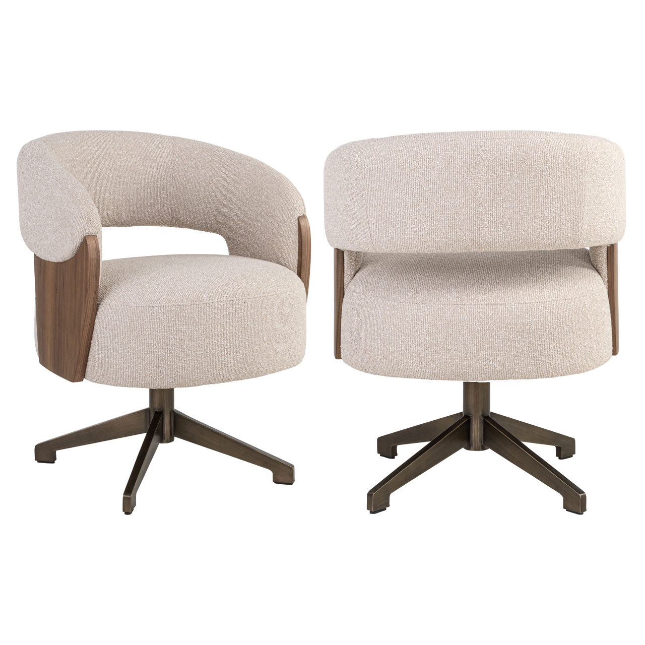 Eetkamerstoel Pollux lodge desert walnut