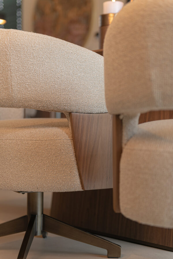 Eetkamerstoel Pollux lodge desert walnut