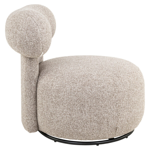 Lounge stoel Kaya cayenne brown swivel