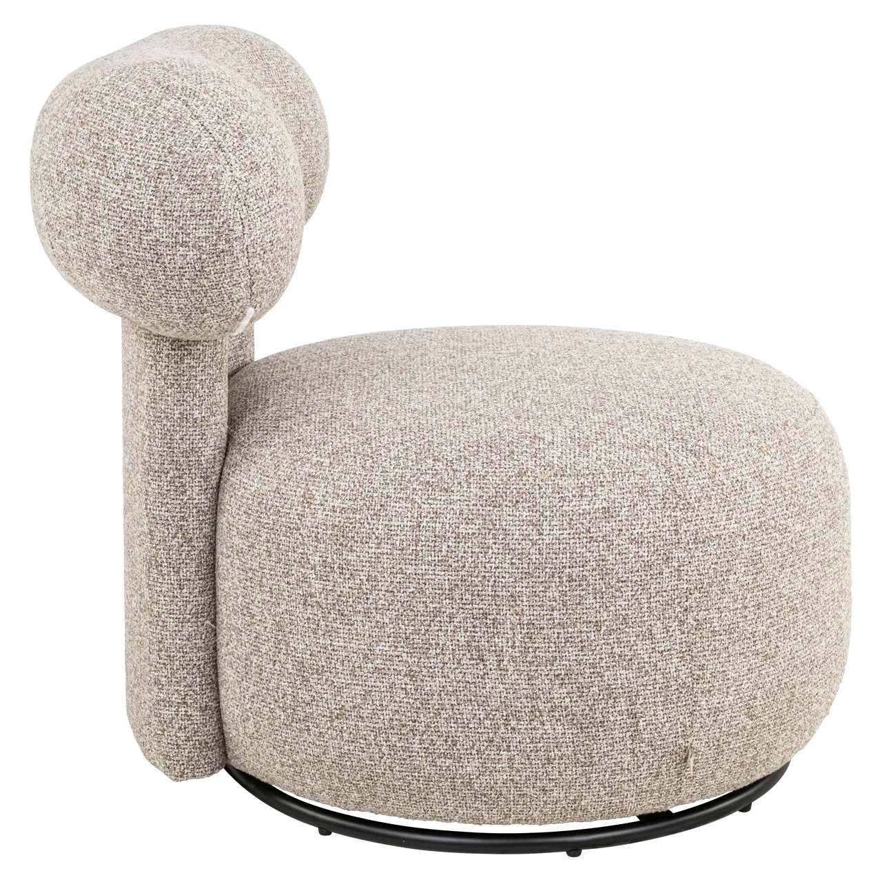 Lounge stoel Kaya cayenne brown swivel - Afbeelding 4