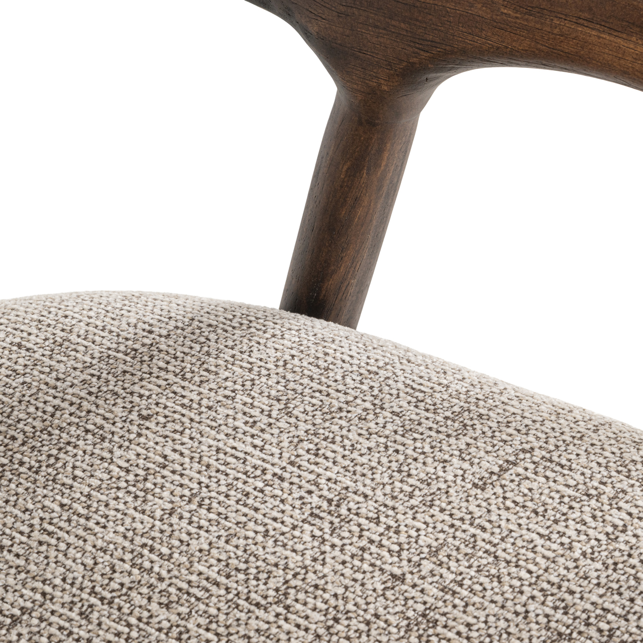 Counterstoel Mihara mocca fancy fire retardant - Afbeelding 7