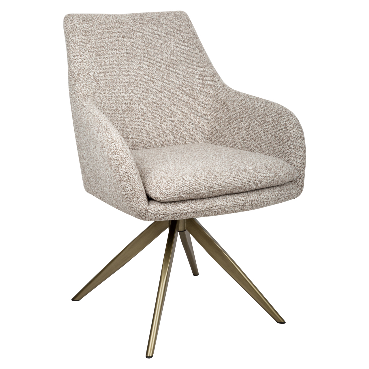 Eetkamerstoel Lisonne cayenne brown swivel fire retardant - Afbeelding 2