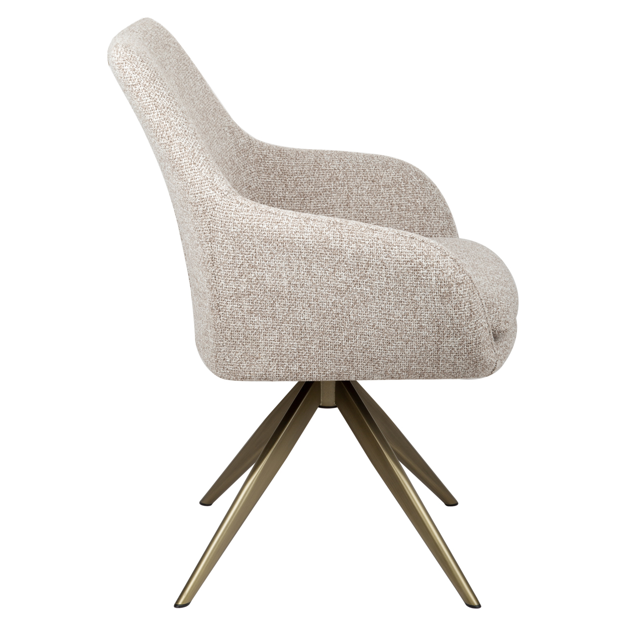 Eetkamerstoel Lisonne cayenne brown swivel fire retardant - Afbeelding 4