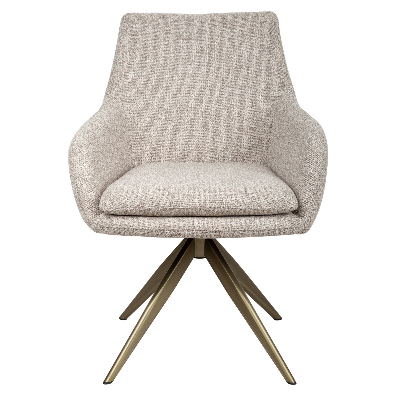 Eetkamerstoel Lisonne cayenne brown swivel fire retardant - Afbeelding 3