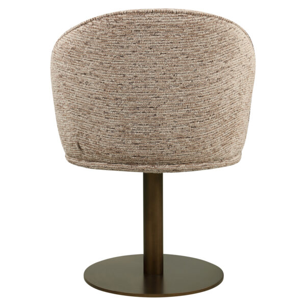 Eetkamerstoel Beverly mocca linear swivel