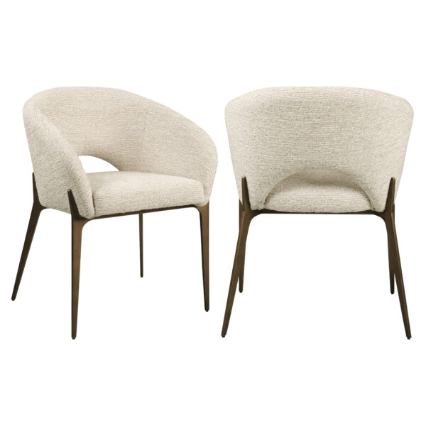 Eetkamerstoel Kenzi natural linear fire retardant