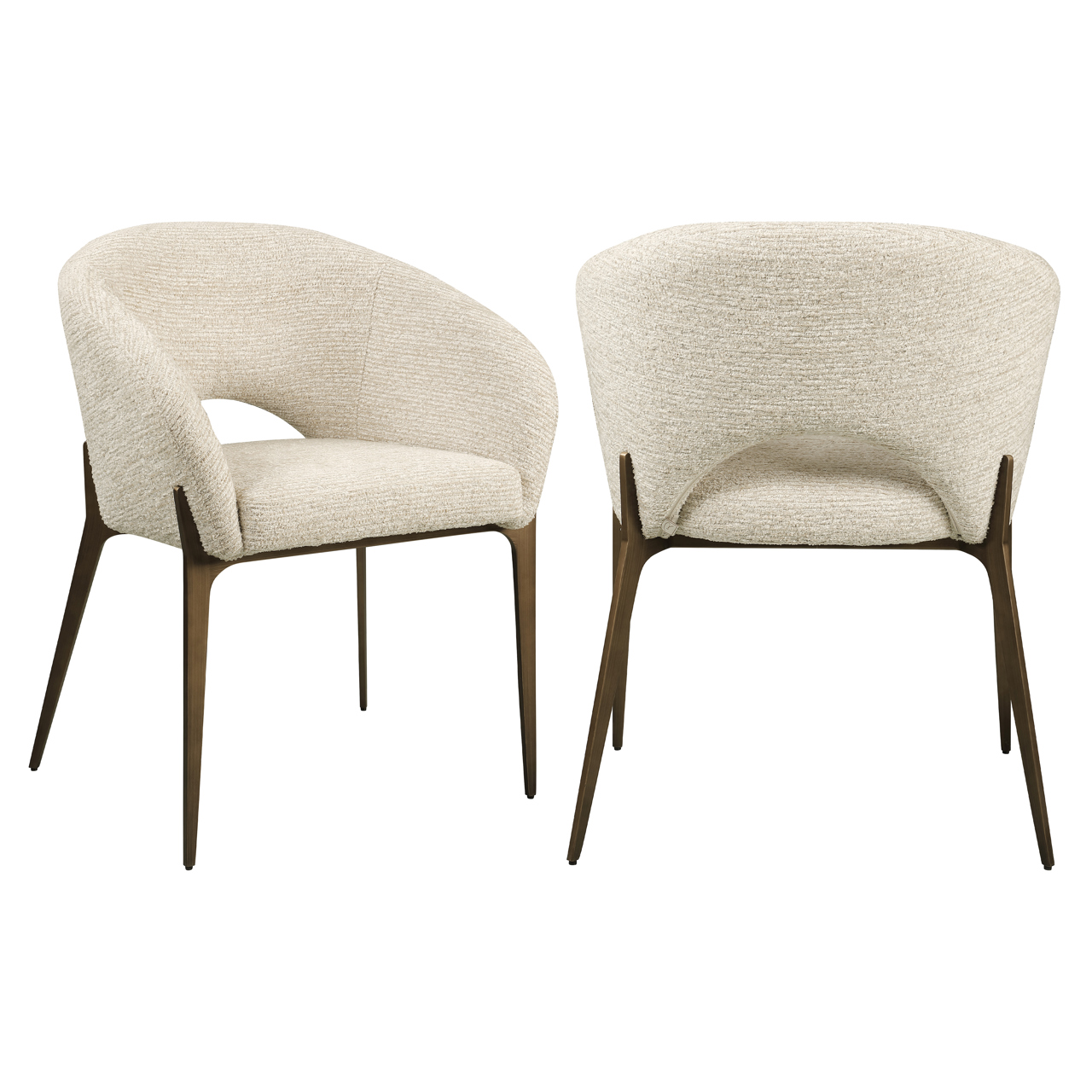 Eetkamerstoel Kenzi natural linear fire retardant