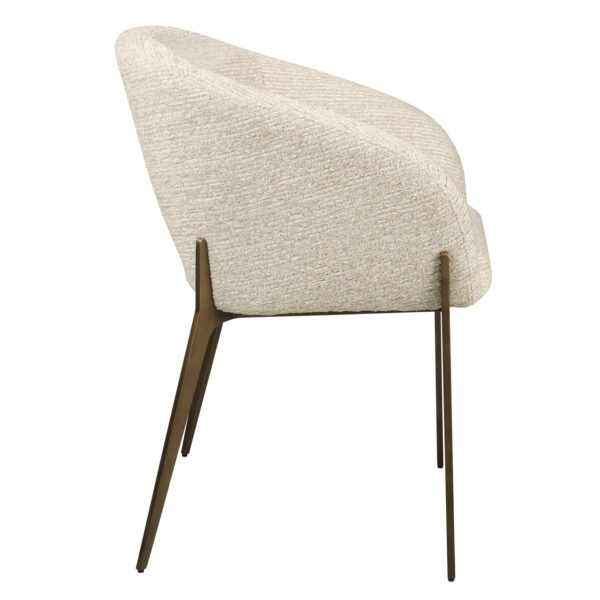 Eetkamerstoel Kenzi natural linear fire retardant