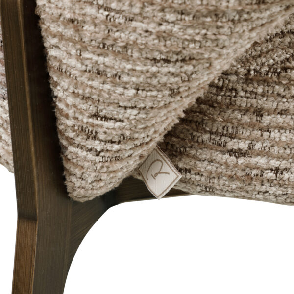 Eetkamerstoel Kenzi mocca linear fire retardant