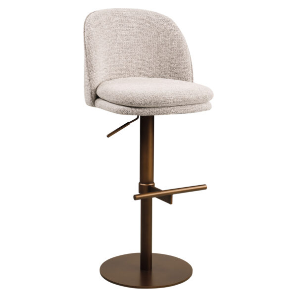 Barstoel Vesper mocca fancy swivel