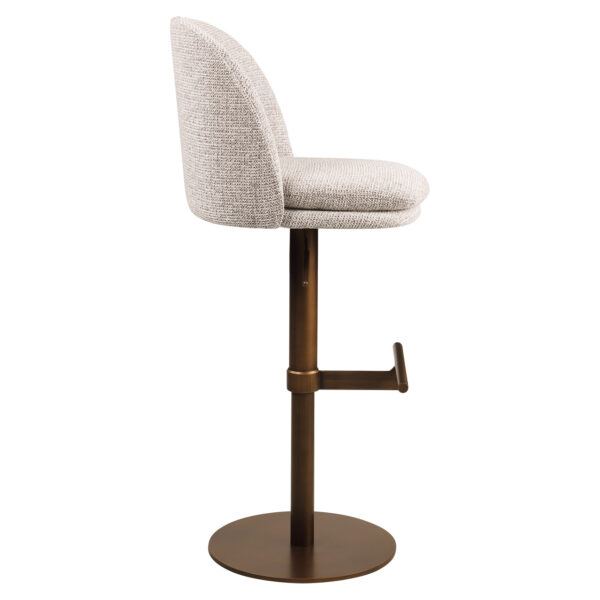 Barstoel Vesper mocca fancy swivel