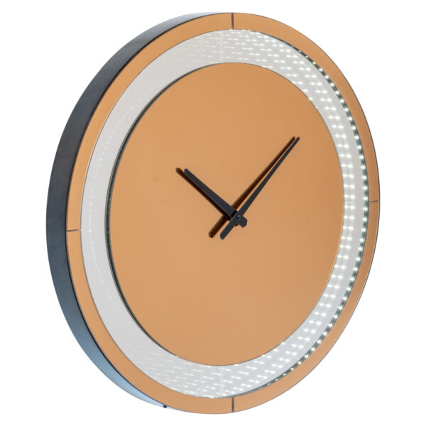 Wandlamp Julia brown - Led Clock