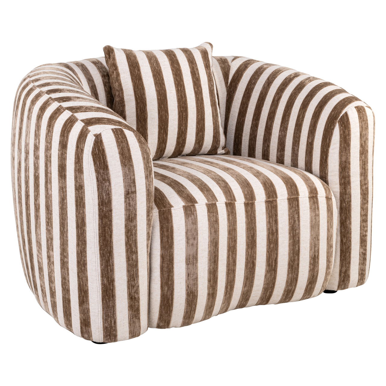 Lounge stoel Luxandra stripes sand - Afbeelding 2