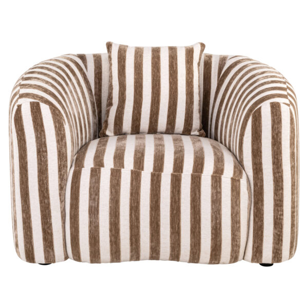 Lounge stoel Luxandra stripes sand