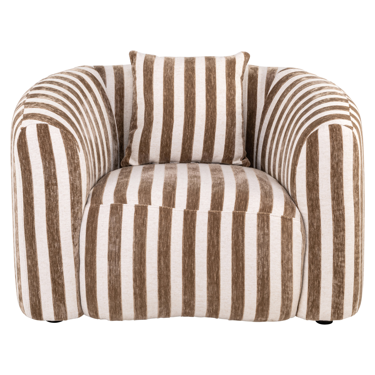 Lounge stoel Luxandra stripes sand - Afbeelding 3