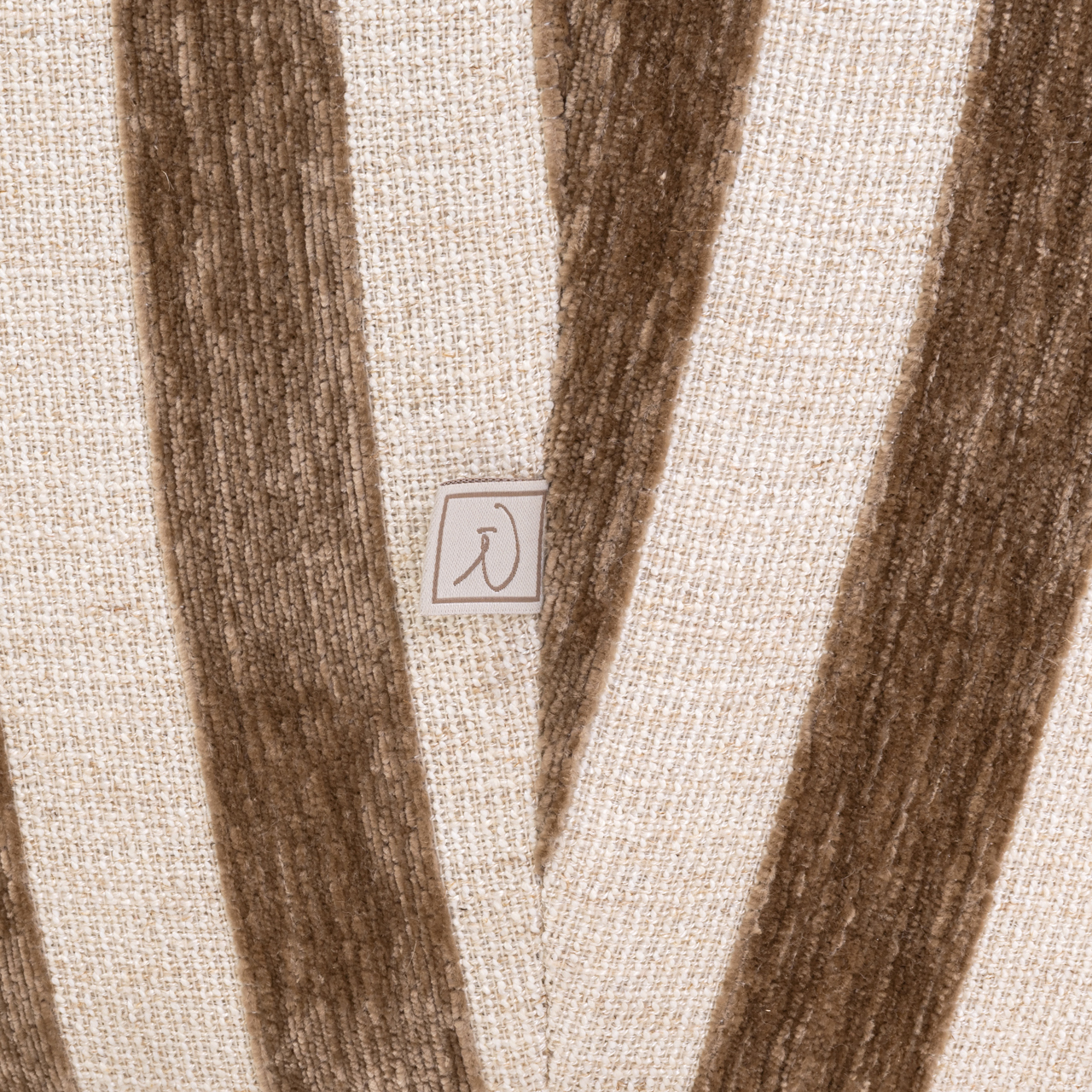 Lounge stoel Luxandra stripes sand - Afbeelding 6