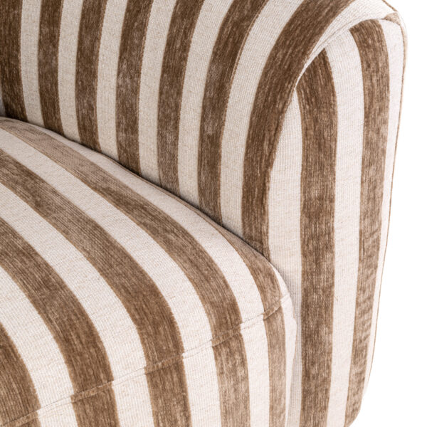 Lounge stoel Luxandra stripes sand
